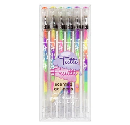 Tutti Fruitti Gel Pens - 6 pk - - Fat Brain Toys - US 9586