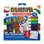 Colortopia Color By Number Kit - Epic Adventures - - Fat Brain Toys - US 9280