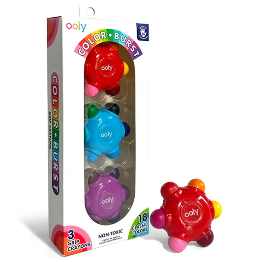 Color Burst Grip Crayons - - Fat Brain Toys - US 0197