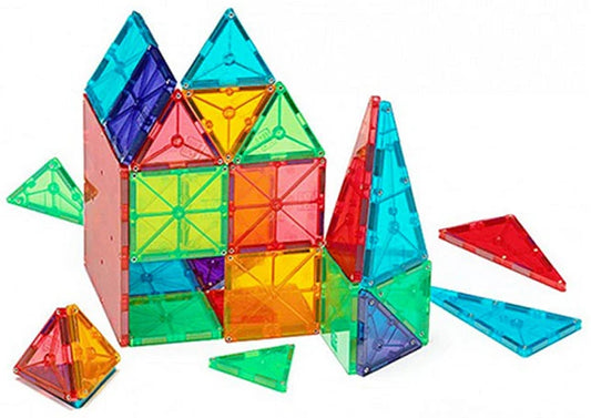 Magna-Tiles Clear Colors 100 pc Set - Best for Ages 4 to 11 - US 9933