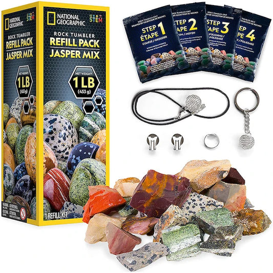 National Geographic Rock Tumbler Refill Pack - Jasper Mix - US 7399