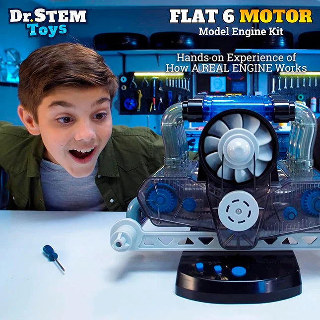 Dr. STEM Toys Flat 6 Motor - - Fat Brain Toys - US 3730
