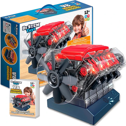 Dr. STEM Toys V8 Model Engine - Best for 12 year olds - US 2888