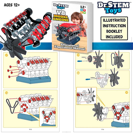 Dr. STEM Toys V8 Model Engine - Best for 12 year olds - US 2888