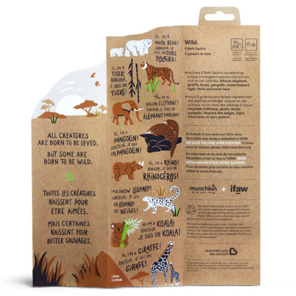 Wild Bath Squirters - 8pk - Best Baby Toys &amp; Gifts for Ages 1 to 3 - US 7971