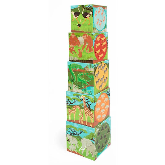 Scratch Europe Jumbo Stacking Tower - Savanna - Best for Ages 1 to 3 - US 8254