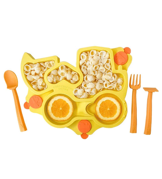 Constructive Baby Yellow Truck Plate - - Fat Brain Toys - US 7896