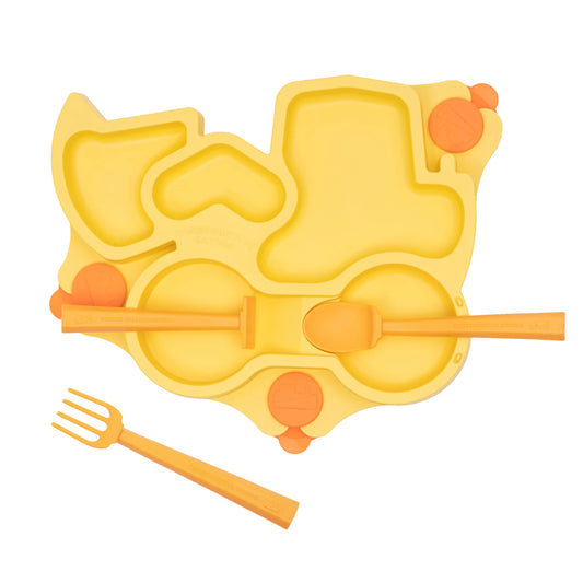Constructive Baby Yellow Truck Plate - - Fat Brain Toys - US 7896