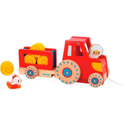 Farm Pull Along Tractor - Best Baby Toys &amp; Gifts for Ages 1 to 4 - US 4644