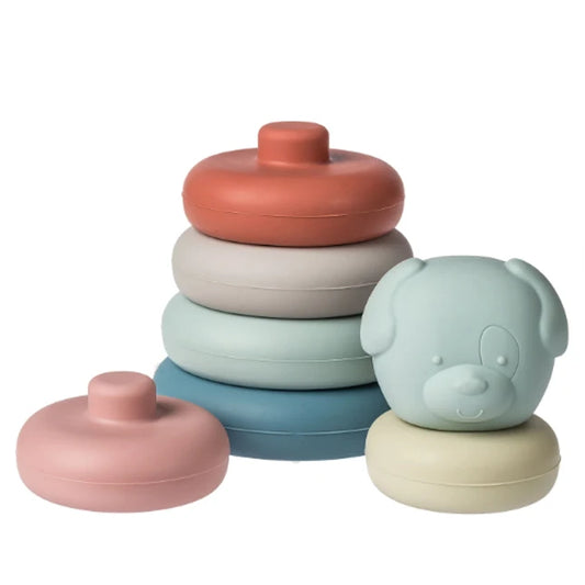 Simply Silicone Stacking Puppy - - Fat Brain Toys - US 6616