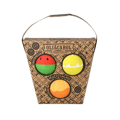 Oli &amp; Carol Baby Sensory Ball - Fruit Salad - - Fat Brain Toys - US 4532