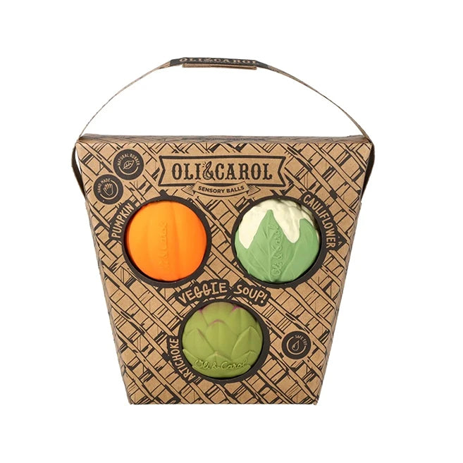 Oli &amp; Carol Baby Sensory Ball - Veggie Soup - - Fat Brain Toys - US 2475