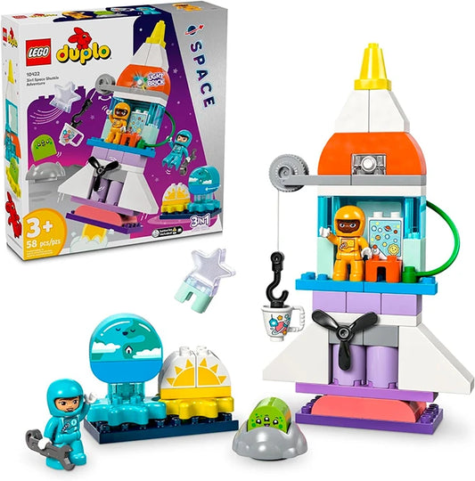 LEGO DUPLO Town - 3in1 Space Shuttle Adventure - Best for Ages 3 to 6 - US 6552