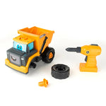 John Deere Build-A-Buddy™ Yellow Dump Truck 2-in-1 Toy with Toy Drill - US 1909