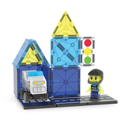 Magna-Tiles Police Patrol - 20 pc - Best for Ages 3 to 8 - US 2484
