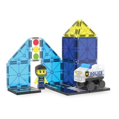 Magna-Tiles Police Patrol - 20 pc - Best for Ages 3 to 8 - US 2484