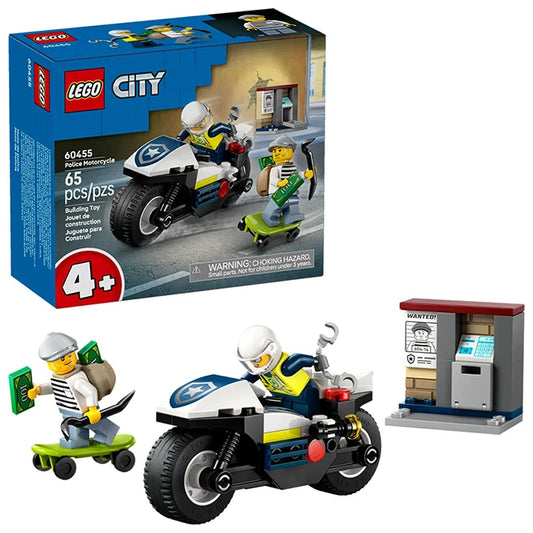 LEGO City - Police Motorcycle Chase - Best for Ages 4 to 7 - US 1942