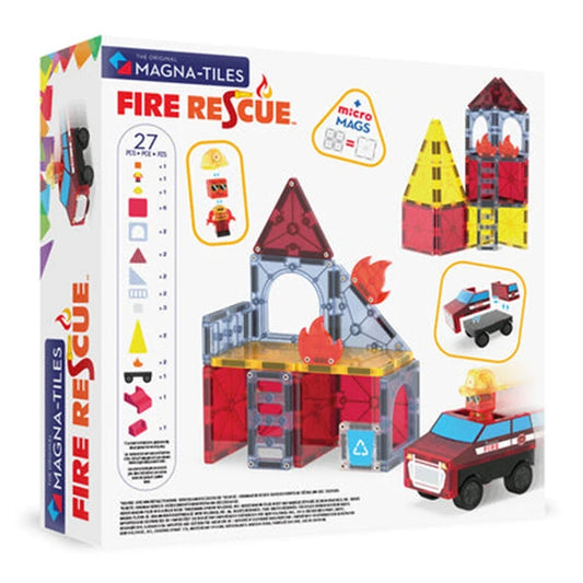 Magna-Tiles Fire Rescue - 27 pc - Best for Ages 3 to 8 - US 1194