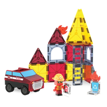 Magna-Tiles Fire Rescue - 27 pc - Best for Ages 3 to 8 - US 1194