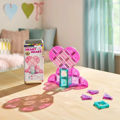 Magna-Tiles Heart to Heart Travel Set - Best for Ages 3 to 10 - US 3893