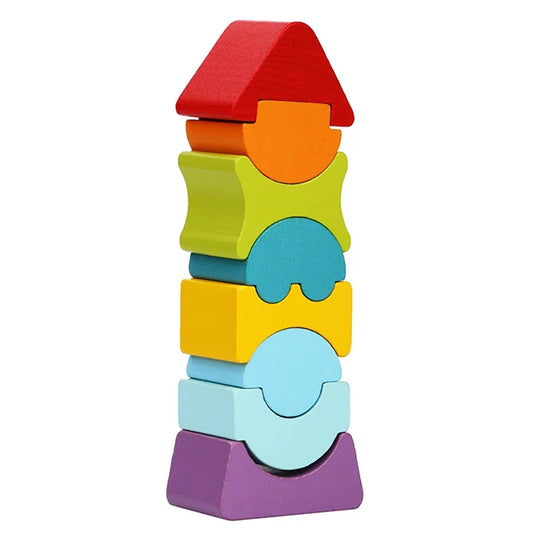 Cubika Wooden Flexible Tower - - Fat Brain Toys - US 1262