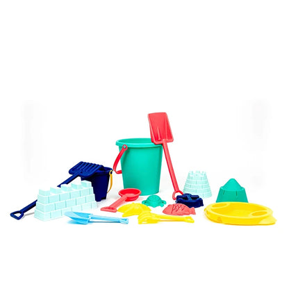 Toysmith 15pc Sand Bucket Set - - Fat Brain Toys - US 7990